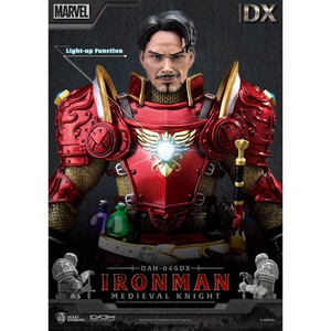 Beast Kingdom Toys Marvel Dynamic 8ction Heroes 1/9 Scale Medieval Knight Iron Man Deluxe Version 