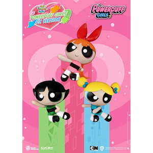 Beast Kingdom Toys Powerpuff Girls Dynamic 8ction Heroess 1/9 Scale Blossom, Bubbles & Buttercup Deluxe 