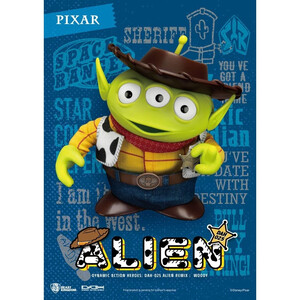 Beast Kingdom Toys Toy Story Dynamic 8ction Heroes Alien Remix Woody 16 cm - PROMO - Damaged packaging 