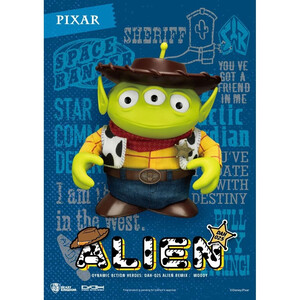 Beast Kingdom Toys Toy Story Dynamic 8ction Heroes Alien Remix Woody 16 cm - PROMO - Damaged packaging 