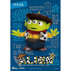 Beast Kingdom Toys Toy Story Dynamic 8ction Heroes Alien Remix Woody 16 cm - PROMO - Damaged packaging 