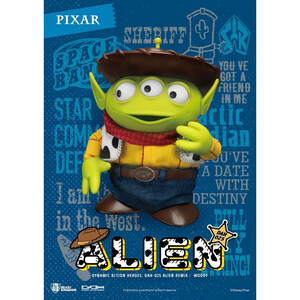 Beast Kingdom Toys Toy Story Dynamic 8ction Heroes Alien Remix Woody 16 cm - PROMO - Damaged packaging 