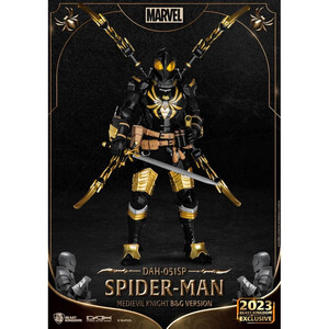 Beast Kingdom Toys Marvel Dynamic 8ction Heroes 1/9 Scale Medieval Knight Spider-Man B&G Version 