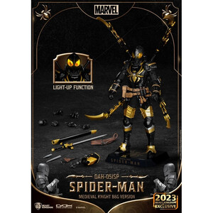 Beast Kingdom Toys Marvel Dynamic 8ction Heroes 1/9 Scale Medieval Knight Spider-Man B&G Version 