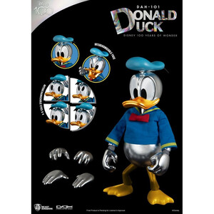 Beast Kingdom Toys Disney 100 Years of Wonder Dynamic 8ction Heroes 1/9 Scale Donald Duck 