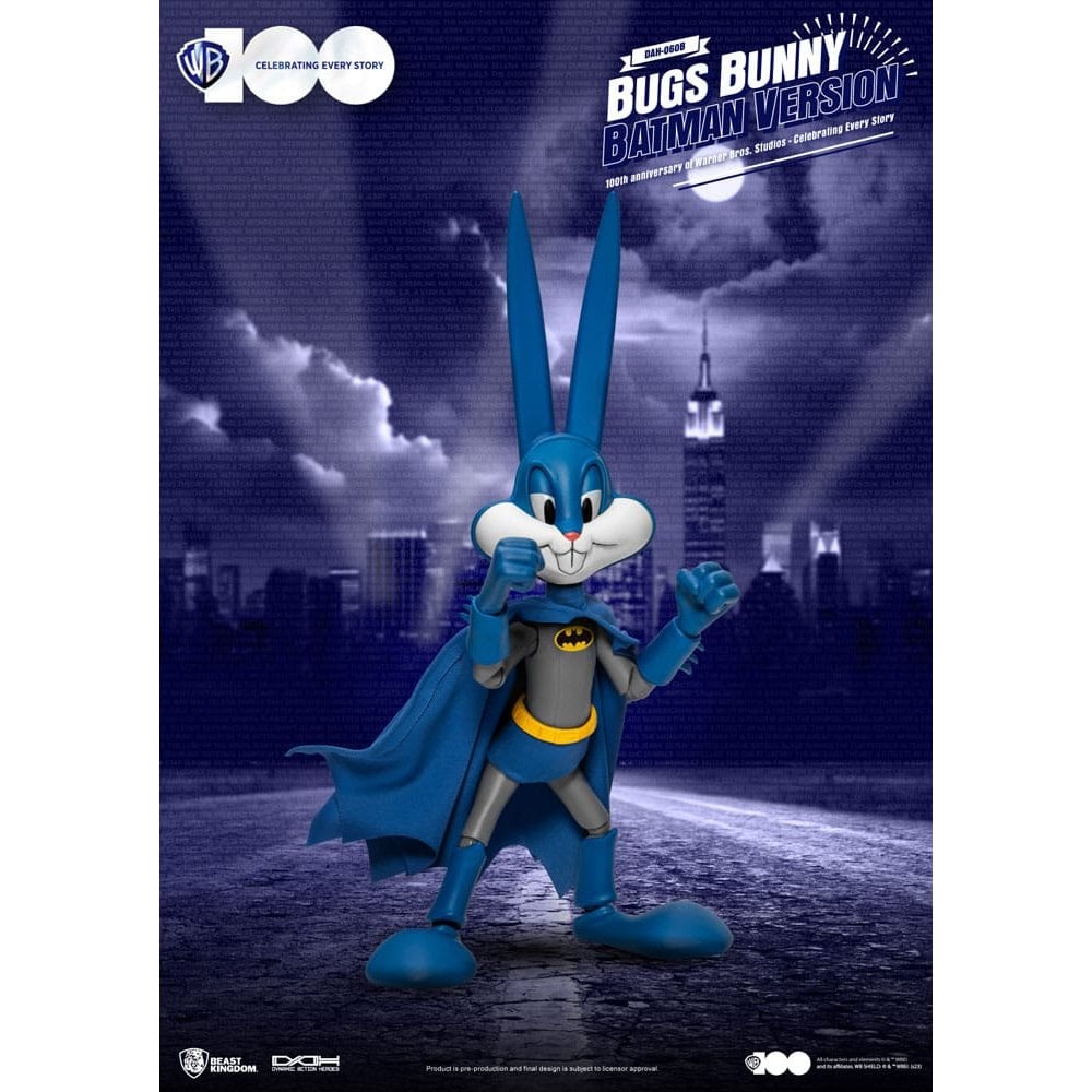 Beast Kingdom Toys Warner Brothers Dynamic 8ction Heroes 1/9 Scale 100th Anniversary of Warner Bros. Studios Bugs Bunny Batman Ver. 