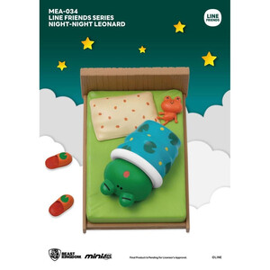 Beast Kingdom Toys Line Friends Mini Egg Attack Assortment Night-Night (6) 