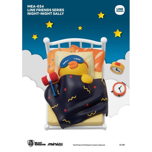 Beast Kingdom Toys Line Friends Mini Egg Attack Assortment Night-Night (6) 