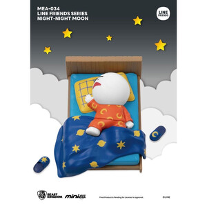 Beast Kingdom Toys Line Friends Mini Egg Attack Assortment Night-Night (6) 