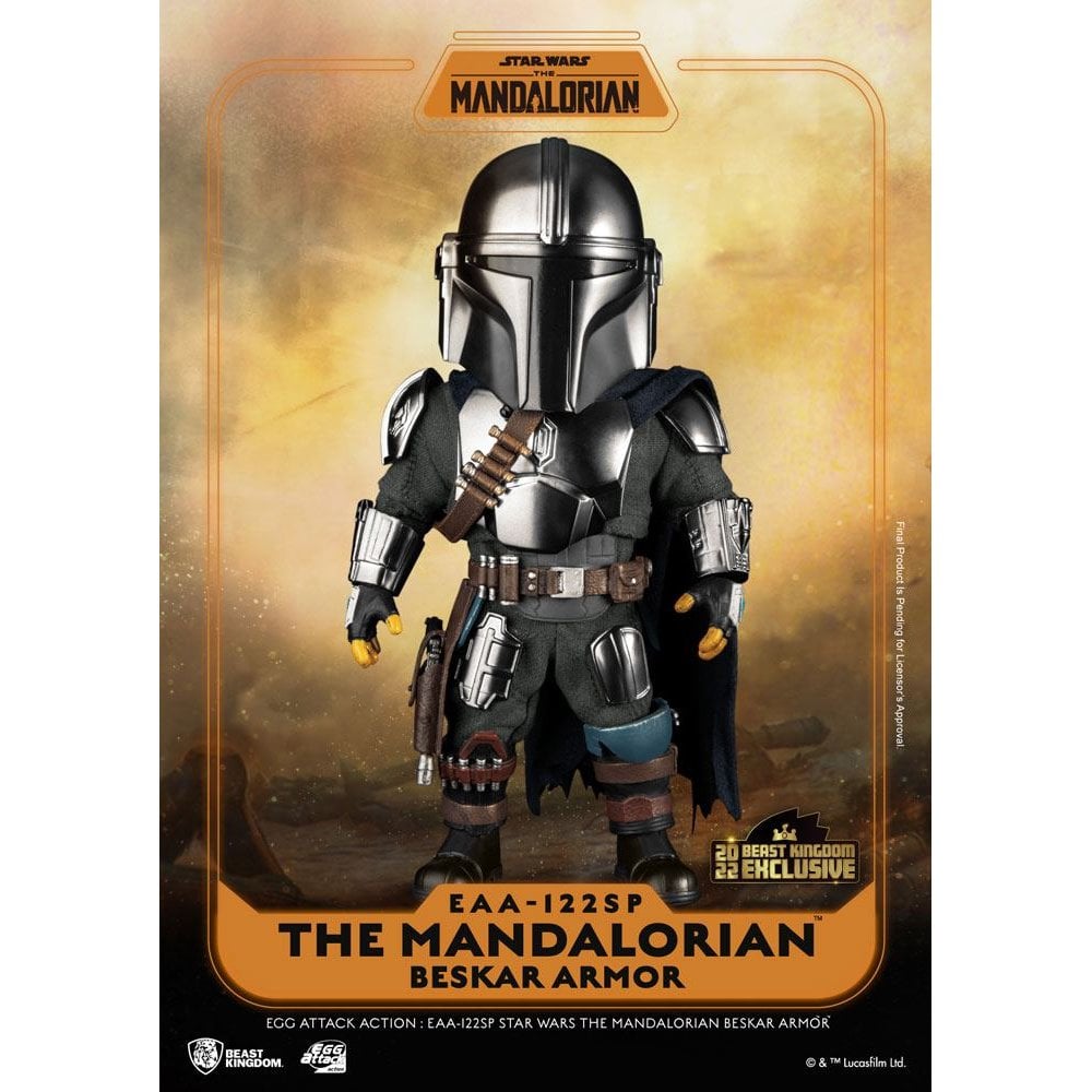 Beast Kingdom Toys Star Wars The Mandalorian Egg Attack The Mandalorian Beskar Armor 