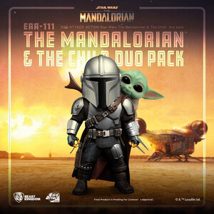 Beast Kingdom Toys Star Wars The Mandalorian Egg Attacks The Mandalorian & The Child 