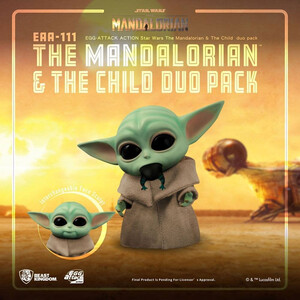 Beast Kingdom Toys Star Wars The Mandalorian Egg Attacks The Mandalorian & The Child 