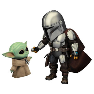 Beast Kingdom Toys Star Wars The Mandalorian Egg Attacks The Mandalorian & The Child 