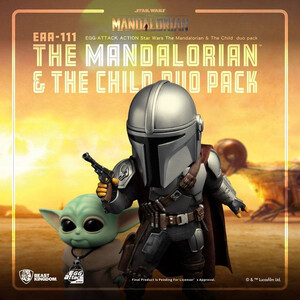 Beast Kingdom Toys Star Wars The Mandalorian Egg Attacks The Mandalorian & The Child 