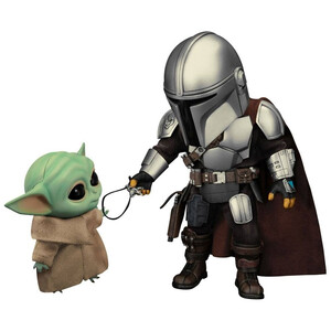 Beast Kingdom Toys Star Wars The Mandalorian Egg Attacks The Mandalorian & The Child 
