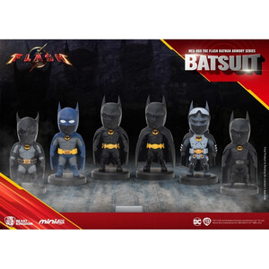 Beast Kingdom Toys DC Comics Mini Egg Attack 6-Pack + 1 The Flash Series Batman Armory Blind Box Set 