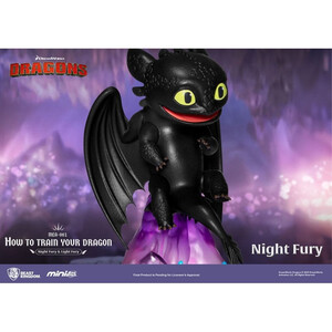 Beast Kingdom Toys How To Train Your Dragon Mini Egg Attacks 2-Pack Night Fury & Light Fury 