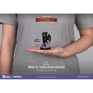 Beast Kingdom Toys How To Train Your Dragon Mini Egg Attacks 2-Pack Night Fury & Light Fury 