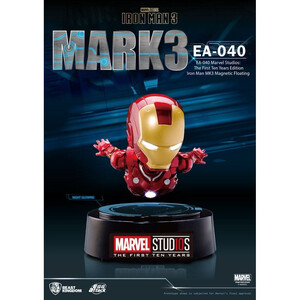 Beast Kingdom Toys Iron Man 3 Egg Attack Floating Model Iron Man Mark III The First Ten Years Edition 