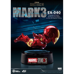 Beast Kingdom Toys Iron Man 3 Egg Attack Floating Model Iron Man Mark III The First Ten Years Edition 