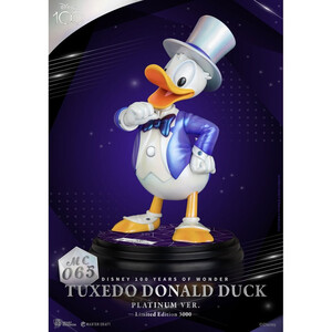Beast Kingdom Toys Disney 100th Master Craft Tuxedo Donald Duck (Platinum Ver.) 