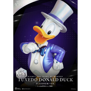 Beast Kingdom Toys Disney 100th Master Craft Tuxedo Donald Duck (Platinum Ver.) 