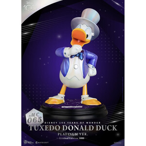Beast Kingdom Toys Disney 100th Master Craft Tuxedo Donald Duck (Platinum Ver.) 