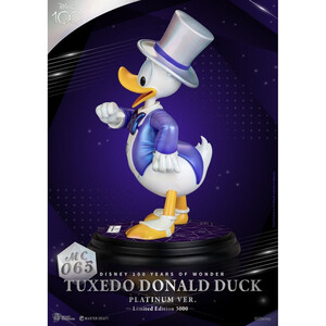 Beast Kingdom Toys Disney 100th Master Craft Tuxedo Donald Duck (Platinum Ver.) 