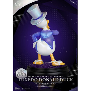 Beast Kingdom Toys Disney 100th Master Craft Tuxedo Donald Duck (Platinum Ver.) 