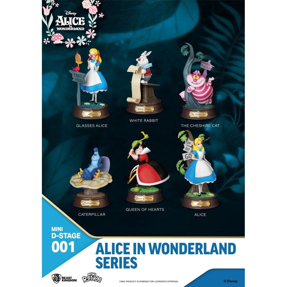 Beast Kingdom Toys Alice in Wonderland Mini D-Stage Diorama 6-pack 