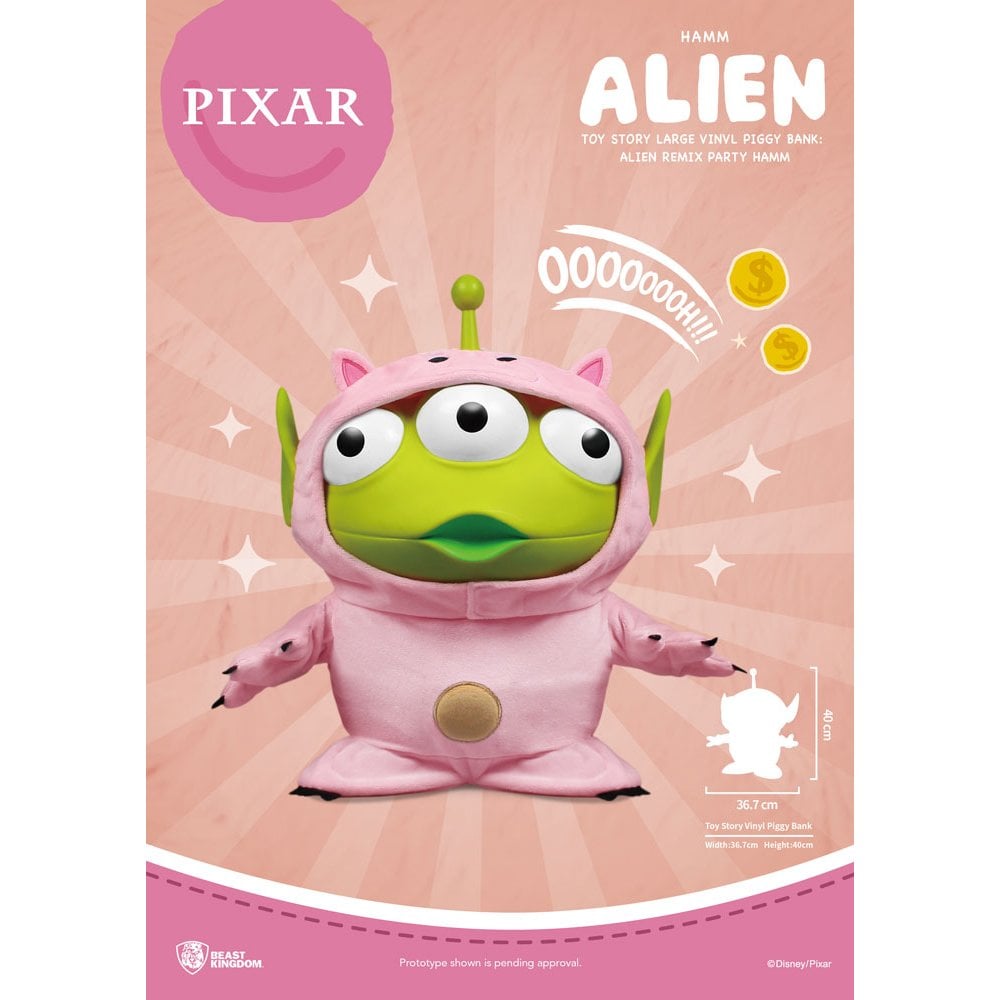 Toy Story Piggy Vinyl Bank Alien Remix Party Hamm 