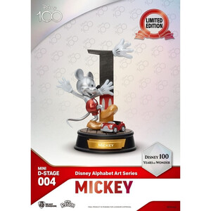 Beast Kingdom Toys Disney Mini D-Stage Diorama 6-pack 100 Years of Wonder-Disney Alphabet Art 