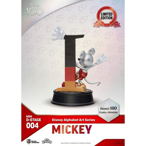 Beast Kingdom Toys Disney Mini D-Stage Diorama 6-pack 100 Years of Wonder-Disney Alphabet Art 