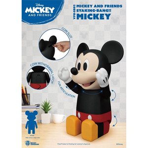 Beast Kingdom Toys Disney Syaing Bang Vinyl Bank Mickey and Friends Mickey 
