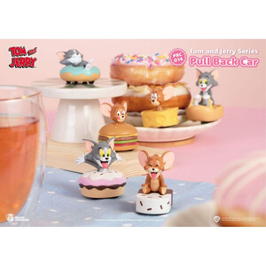 Beast Kingdom Toys Tom & Jerry Pull Back Cars Blind Box 6-Pack 