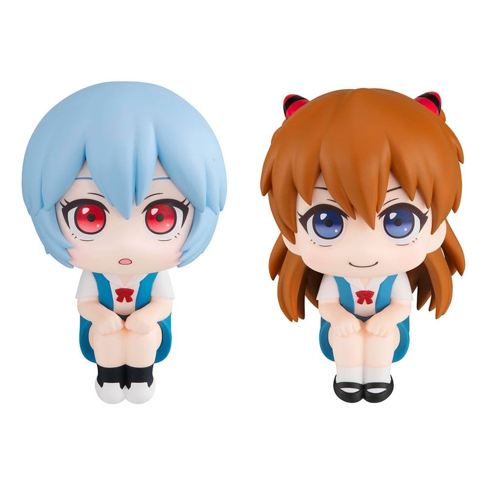 Megahouse Evangelion 3.0+1.0 Thrice Upon a Time Look Up Figure Double Pack Rei Ayanami & Shikinami Asuka Langley With Gift 