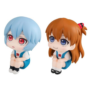 Megahouse Evangelion 3.0+1.0 Thrice Upon a Time Look Up Figure Double Pack Rei Ayanami & Shikinami Asuka Langley With Gift 