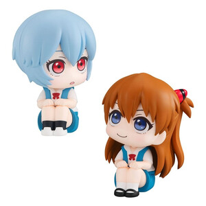 Megahouse Evangelion 3.0+1.0 Thrice Upon a Time Look Up Figure Double Pack Rei Ayanami & Shikinami Asuka Langley With Gift 