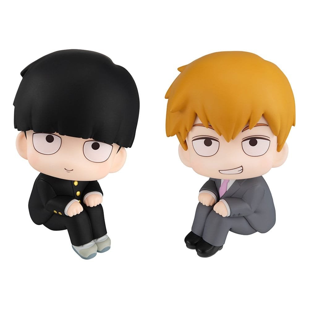 Megahouse Mob Psycho 100 III Look Up Figure Double Pack Shigeo Kageyama & Arataka Reigen With Gift 