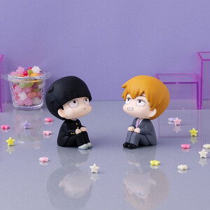Megahouse Mob Psycho 100 III Look Up Figure Double Pack Shigeo Kageyama & Arataka Reigen With Gift 