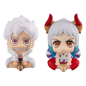 Megahouse One Piece Look Up Figure Double Pack Monkey D. Luffy  Gear Fifth & Yamato With Gift 