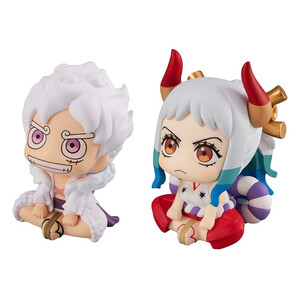 Megahouse One Piece Look Up Figure Double Pack Monkey D. Luffy  Gear Fifth & Yamato With Gift 