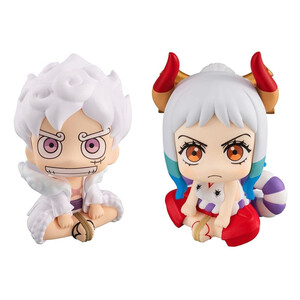 Megahouse One Piece Look Up Figure Double Pack Monkey D. Luffy  Gear Fifth & Yamato With Gift 