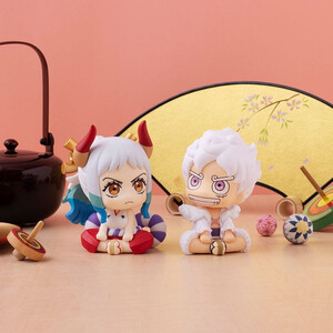 Megahouse One Piece Look Up Figure Double Pack Monkey D. Luffy  Gear Fifth & Yamato With Gift 