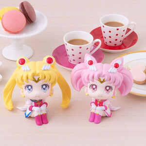 Megahouse Pretty Guardian Sailor Moon Look Up Figure Double Pack Super Sailor Moon & Super Sailor Chibi Moon 