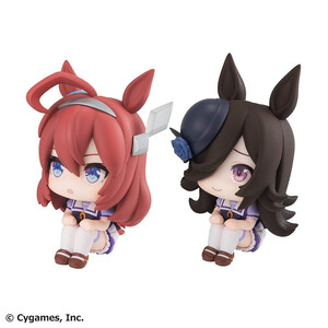Megahouse Uma Musume Pretty Derby Look Up Figure Double Pack Mihono Bourbon & Rice Shower With Gift 