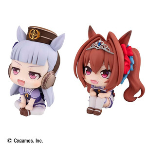 Megahouse Uma Musume Pretty Derby Look Up Figure Double Pack Gold Ship & Daiwa Scarlet With Gift 