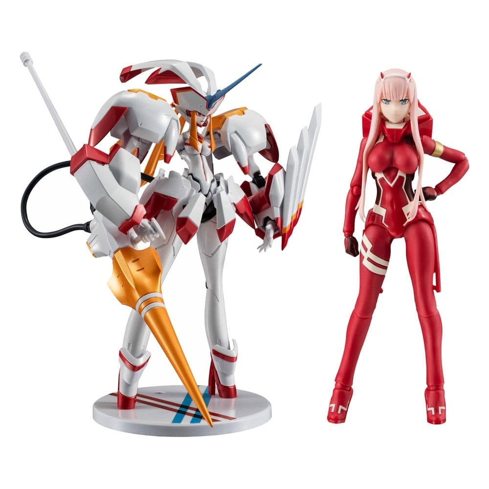 Bandai Darling in the Franxx S.H. Figuarts x The Robot Spirits Action Figure Zero Two & Strelizia 5th Anniversary Set 