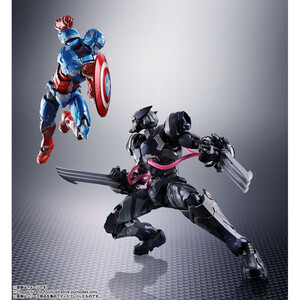 Bandai Tech-On Avengers S.H. Figuarts Venom Symbiote Wolverine 