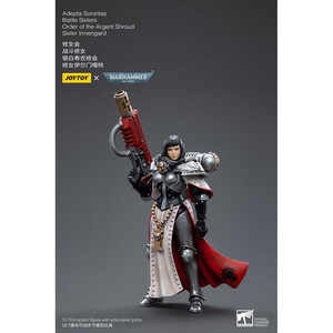 JoyToy Warhammer 40k 1/18 Scale Action Figure Adepta Sororitas Battle Sisters Order of the Argent Shroud Sister Irmengard 